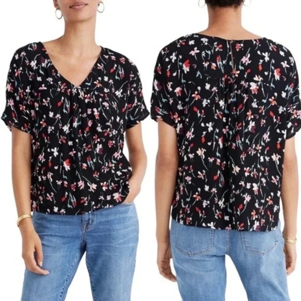 Madewell Drifting Flowers Rhyme Blouse